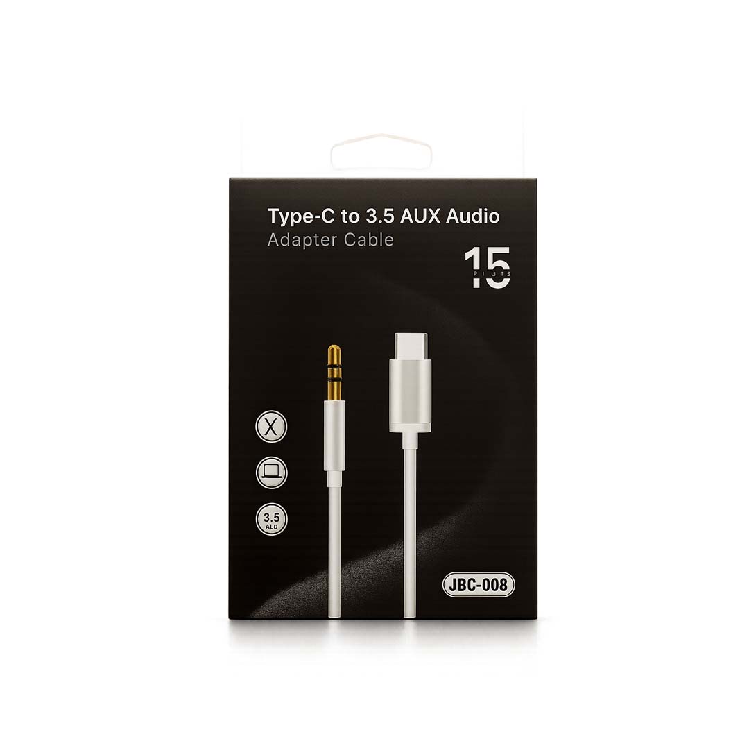 کابل تبدیل USB-C به AUX مدل JBC-008 طول 1 متر